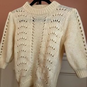 Womens crew neck short sleeve pullover sweater